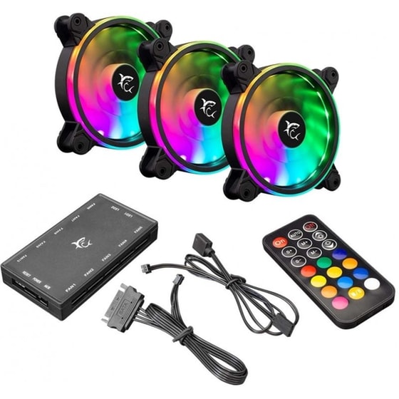 Case Fan  White Shark Nebula 2 120 mm ARGB 3-pack - Μαύρο image 1