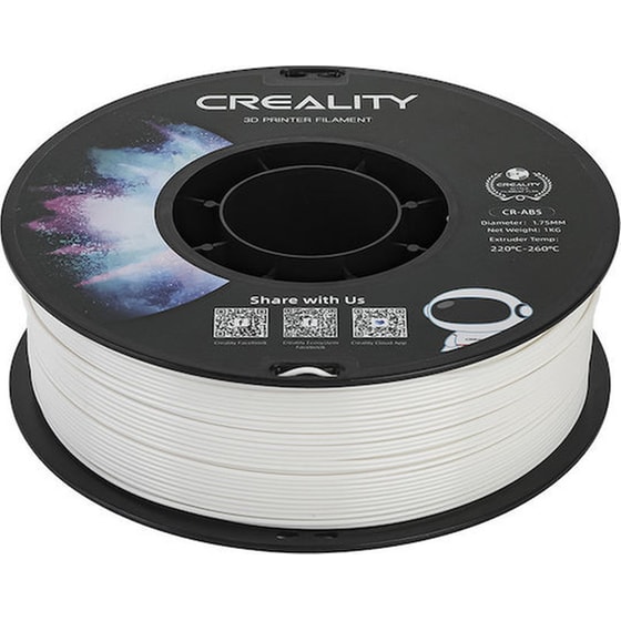 Creality Νήμα 3D Εκτυπωτή ABS 1kg 1.75mm - Λευκό image 1