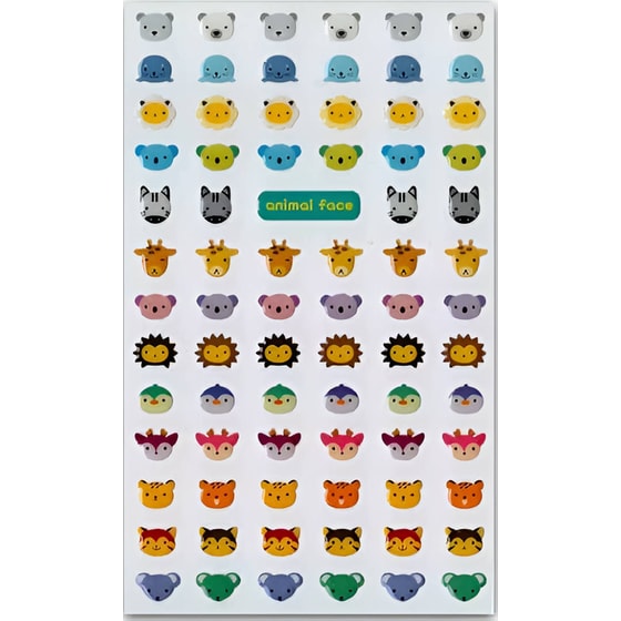 Αυτοκόλλητα Funny Stickers Animal Face image 0