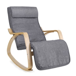 Κουνιστή Πολυθρόνα Relax Songmics 55x80x91 cm - Γκρι