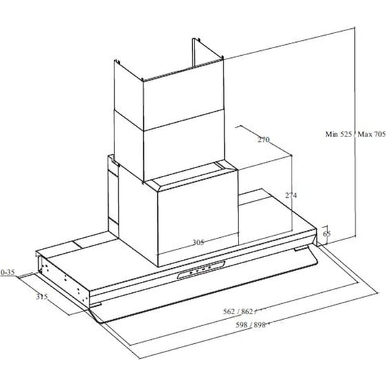 DAVOLINE INSIDE PLUS DROP CONTROL 060 ΙΧ 60 cm Inox Απορροφητήρας Μηχανισμός Απορρόφησης image 3