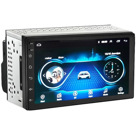 Ηχοσύστημα με Οθόνη Αφής 7" 2-DIN Android GPS Wi-Fi Bluetooth 7200L2 - Μαύρο image 0