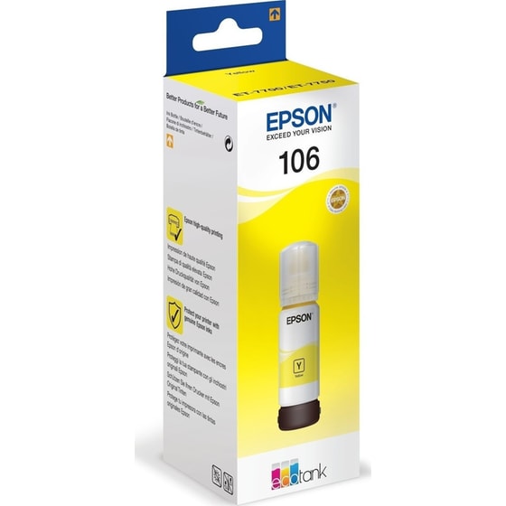 Epson 106 Κίτρινο Μελάνι Εκτυπωτή C13T00R440 image 2