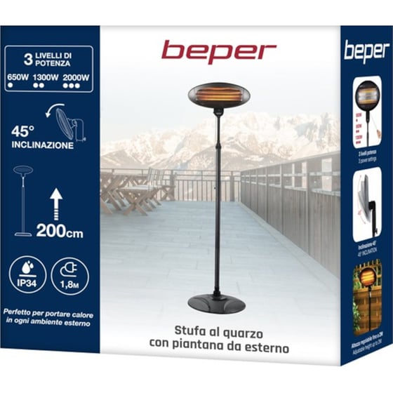 Θερμάστρα Χαλαζία BEPER P203PAN002 2KW image 8