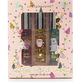 Tri-Coastal Design Lip Gloss Confetti Xmas - 3 Τμχ