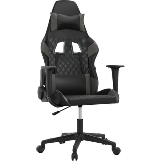 Καρέκλα Gaming VIDAXL 345515 από Τεχνητό Δέρμα - Γκρι image 0