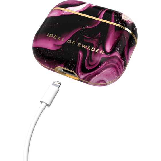 Θήκη Ακουστικών Ideal of Sweden Printed για Apple AirPods Gen 3 - Golden Ruby Marble image 2