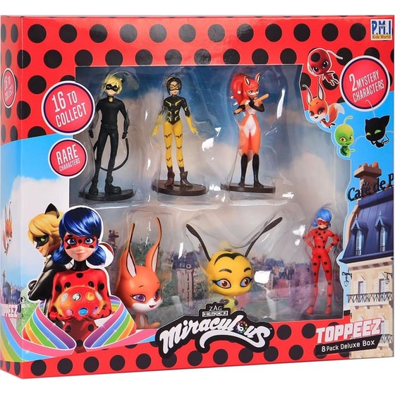 Συλλεκτική Φιγούρα P.M.I. Miraculous Pencil Toppers - 8 Pack Deluxe Box -including 2 hidden rare characters (S1) - Τυχαία Επιλογή image 0