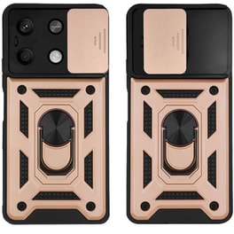 Θήκη Xiaomi Redmi Note 13 5G - Sonique Ring Armor Campro - Ροζ Χρυσό