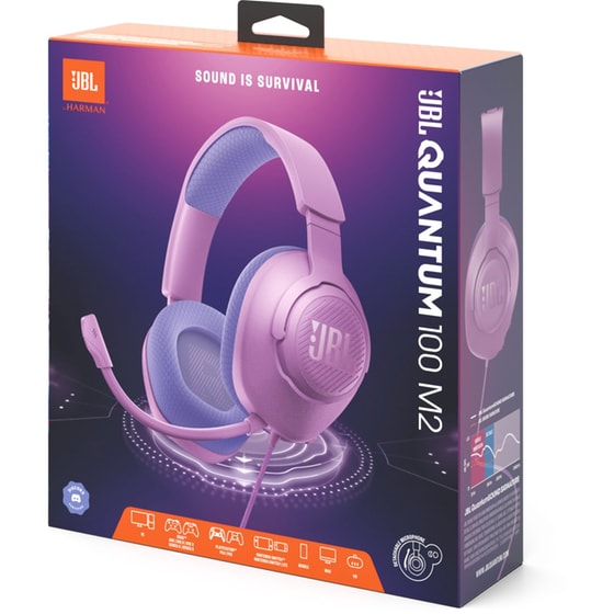 JBL Quantum 100M2 Gaming Ενσύρματα Ακουστικά 3.5mm - Μωβ image 8