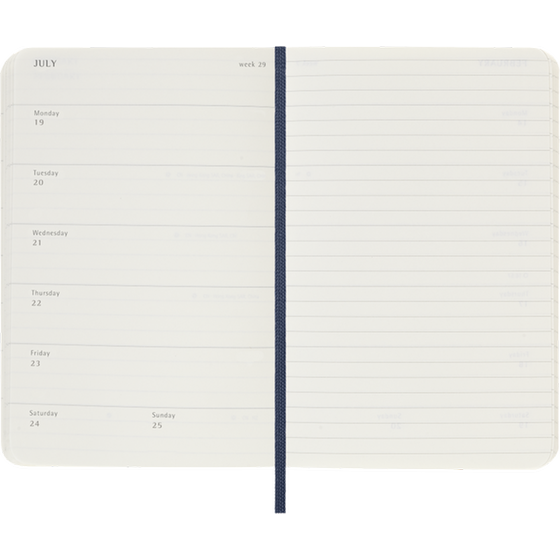Ημερολόγιο Εβδομαδιαίο 2027 Moleskine 12M Pocket Soft Cover Μπλε image 1