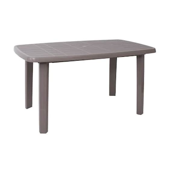 Τραπέζι Εξωτερικού Χώρου Woodwell Πλαστικό 140x80  cm - Μπεζ image 0