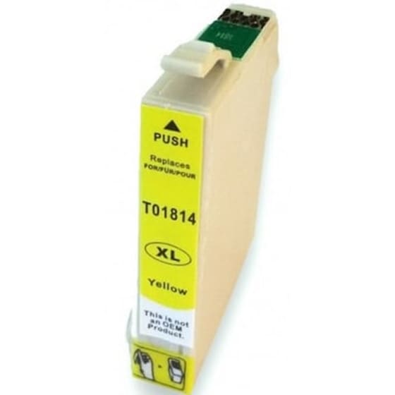 Συμβατό Epson T1814/18XL Κίτρινο Μελάνι Εκτυπωτή C13t18144010 image 0