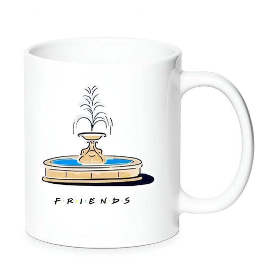 Κούπα Friends Κεραμική 330 ml - Λευκό image 0