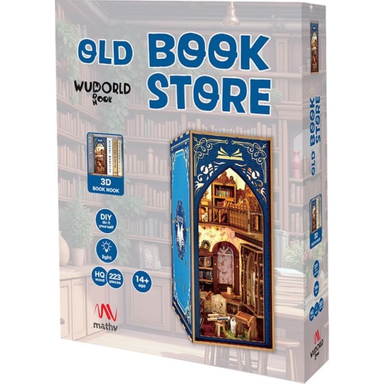 DIY Book Nook Βιβλιοστάτης - Old Book Store image 0