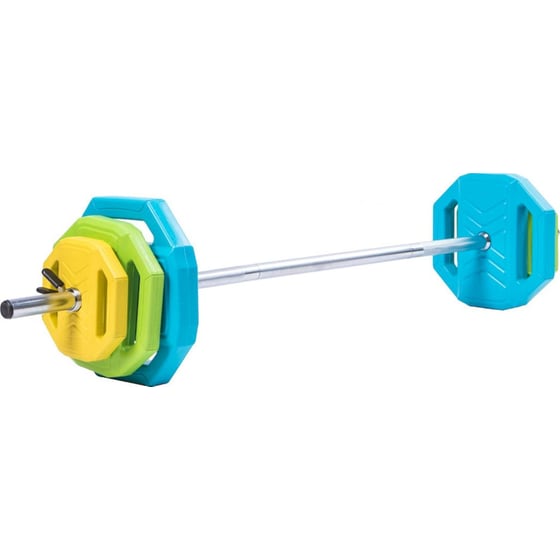 Body Pump Μπάρα LivePro B-8035-20 28mmx140cm 20kg με 6 Δίσκους Βαρών και Κολάρα image 1