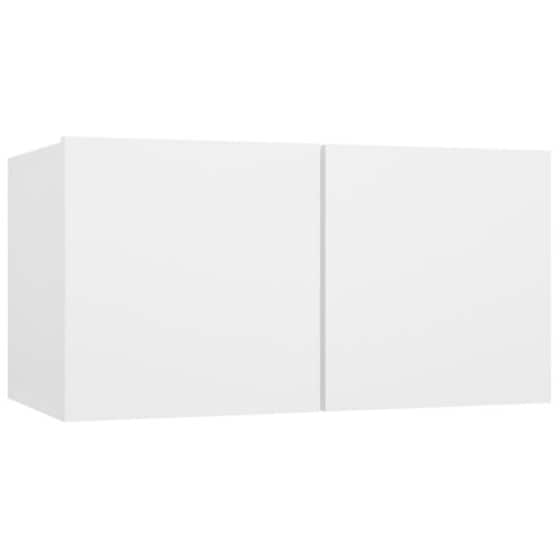Έπιπλα Τηλεόρασης VidaXLΜοριοσανίδα 4 Τμχ 60x30x30 cm - Λευκό image 5