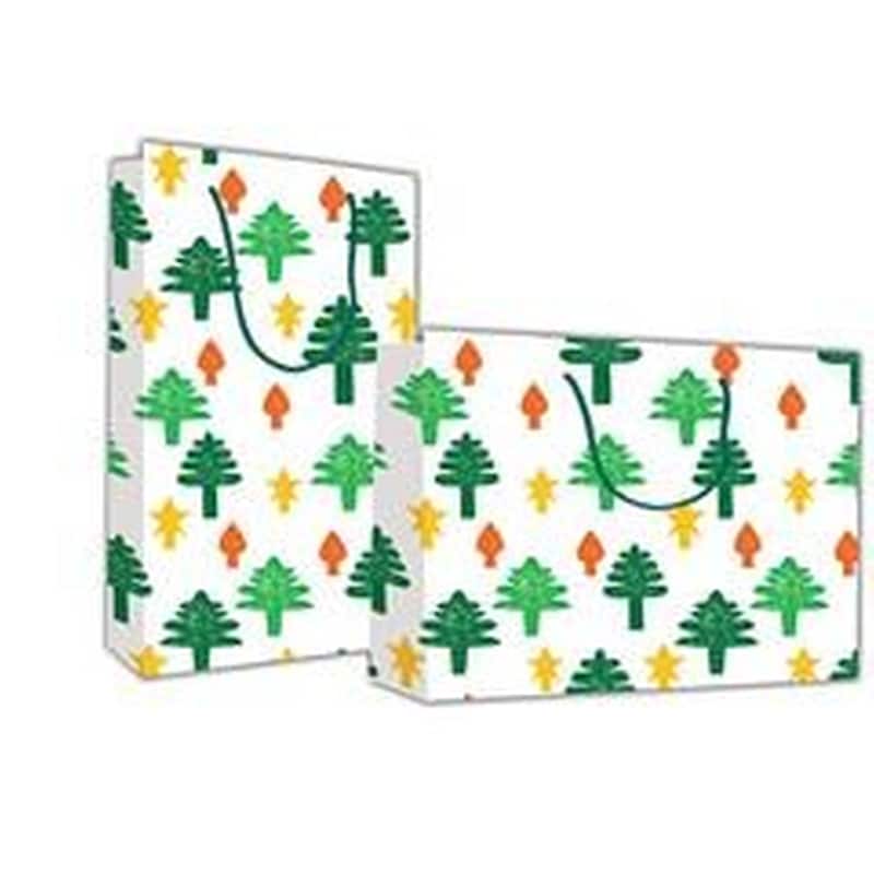 ΝΕΧΤ Χάρτινη Τσάντα Next Χριστουγεννιάτικα Δέντρα 46x14x40cm - Με σχέδιο