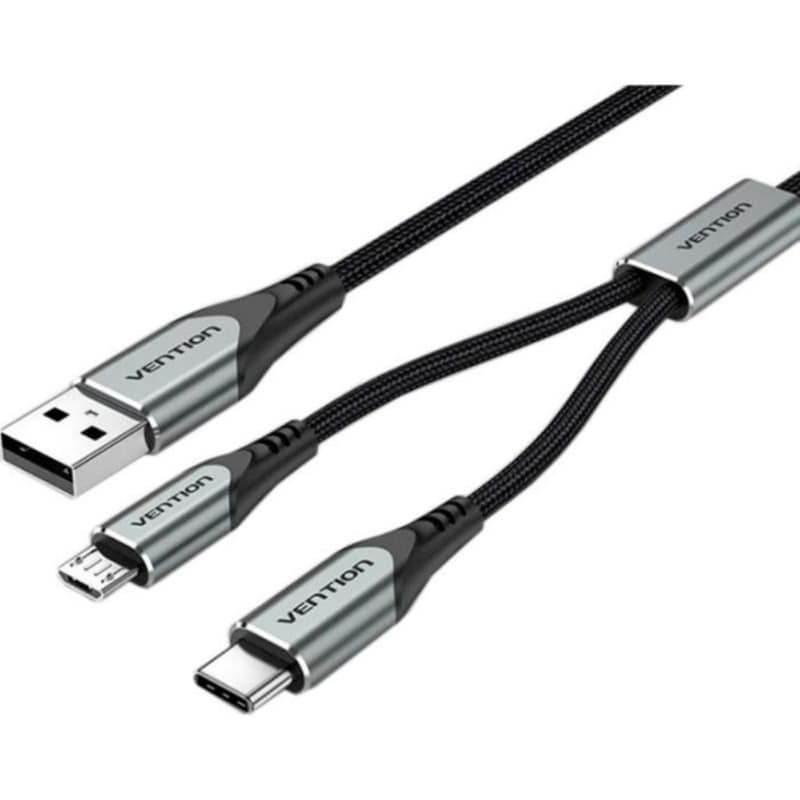 Vention Καλώδιο CQOHD USB-A σε USB-C 1m Μαύρο