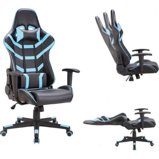 Gaming Καρέκλα ArteLibre Κυρηνη από Τεχνητό Δέρμα - Μπλε image 2