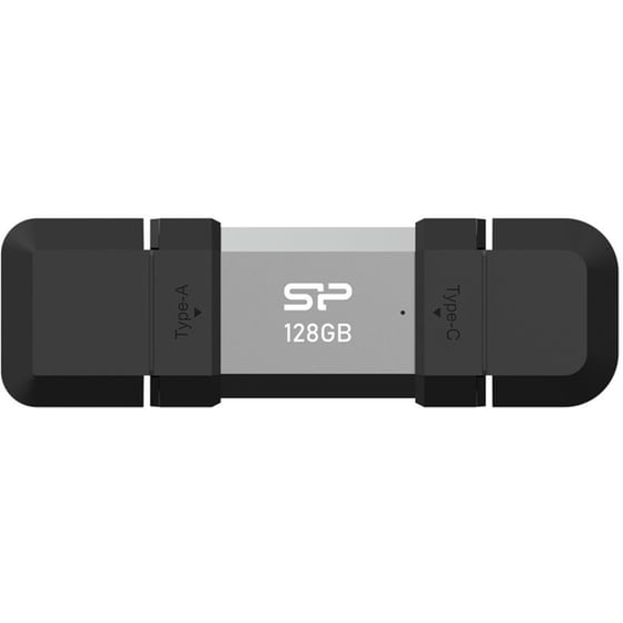 Silicon Power Usb Flash Drive C51, Usb/usb-c, 128gb, 120mbps, Ασημί image 0