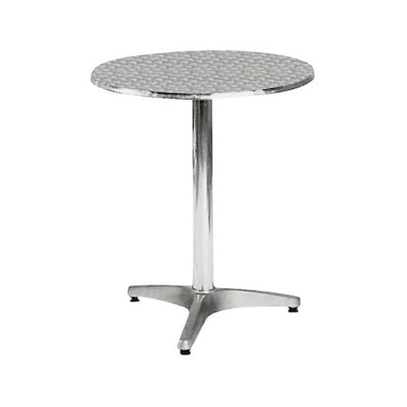 WOODWELL Τραπεζάκι Σαλονιού Woodwell από Αλουμίνιο 60x70cm - Ασημί