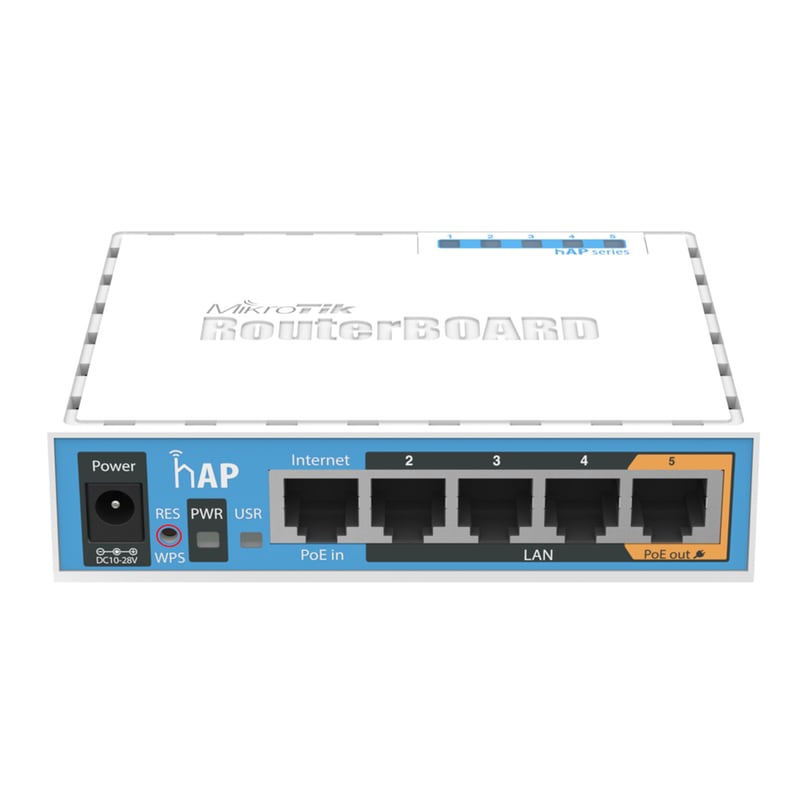 MIKROTIK Mikrotik RB951UI-2ND hAP PoE Ενσύρματο Router με 3 Θύρες Ethernet