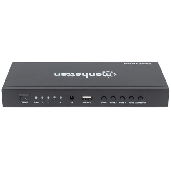 HDMI Switch Manhattan 207881 FHD Multiviewer 4 είσοδοι/1 έξοδος image 1