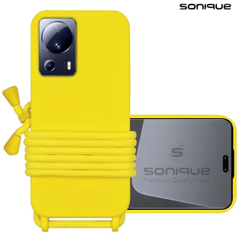 Θήκη Xiaomi Xiaomi 13 Lite - Sonique Με Κορδόνι Carryhang - Κίτρινο SONIQUE