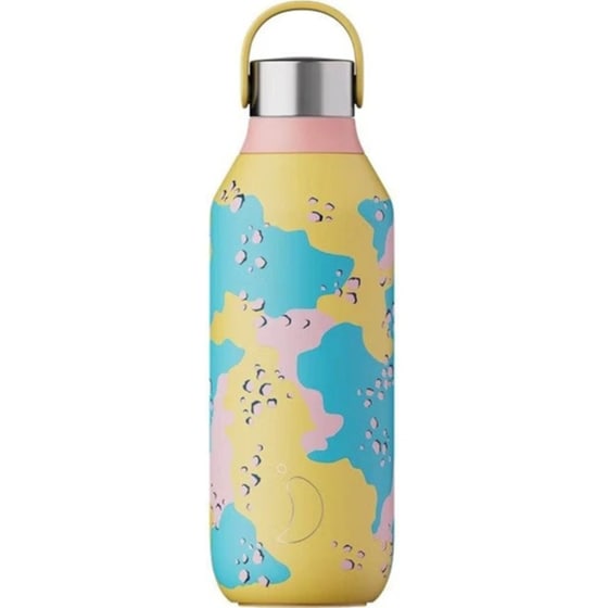 Μπουκάλι Θερμός Chilly's Series 2 Camo Yellow 500ml image 0