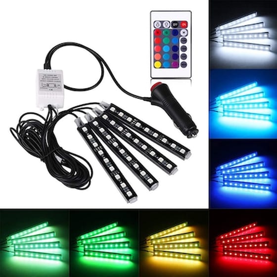 Led Για Ατμοσφαιρικό Φωτισμό Αυτοκινήτου Με Τηλεχειριστήριο image 1