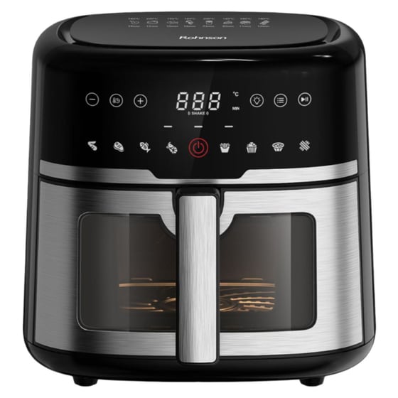 ROHNSON MOD R-2873 με Αποσπώμενο Κάδο 1500 W 6 L Ασημί Φριτέζα Αέρος image 0