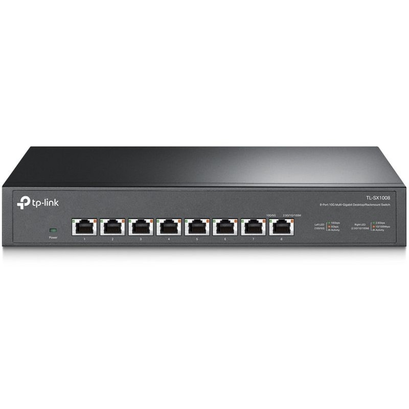 TP-Link TL-SX1008 Network Switch Unmanaged L2 Ten Gigabit (10000 Mbps) 8-Port 1U