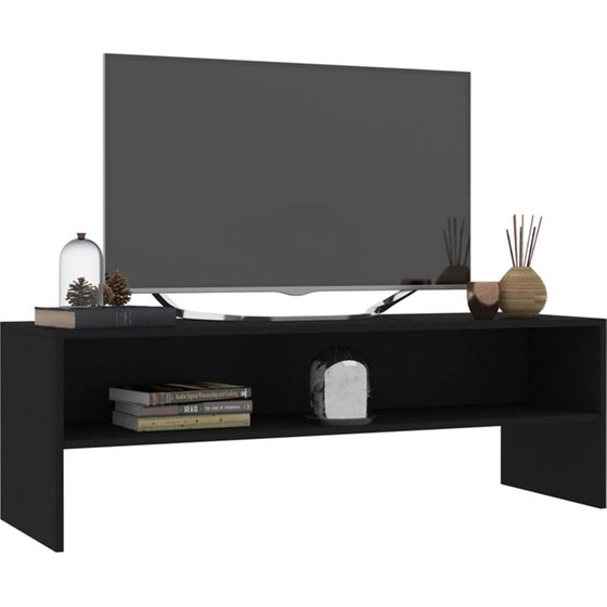 Έπιπλο Τηλεόρασης VidaXL από Μοριοσανίδα 120x40x40cm - Μαύρο image 2