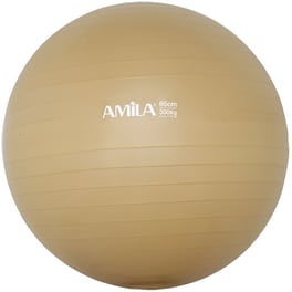 Μπάλα Γυμναστικής Amila Κατάλληλη για Pilates 1.35 kg 65 cm από PVC - Χρυσό