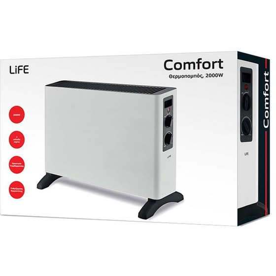 LIFE COMFORT 221-0421 Θερμοπομπός Δαπέδου 2000W Λευκό image 5