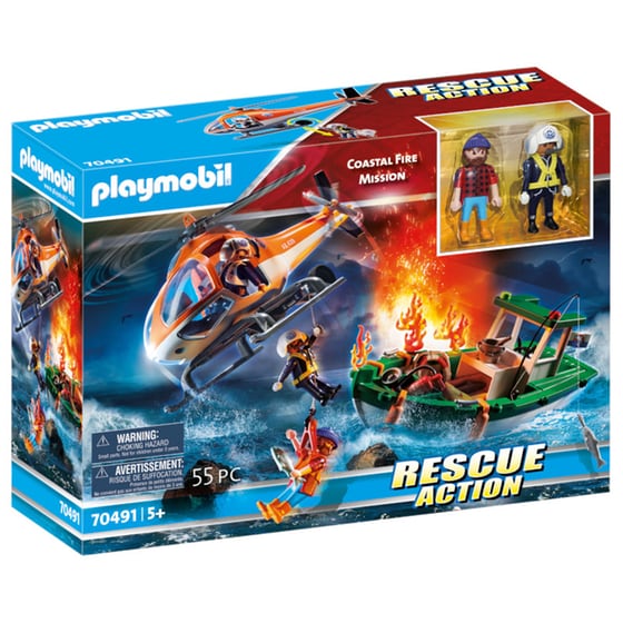 PLAYMOBIL® Rescue Action Επιχείρηση Πυροσβεστικής Διάσωση στην Θάλασσα (70491) image 0