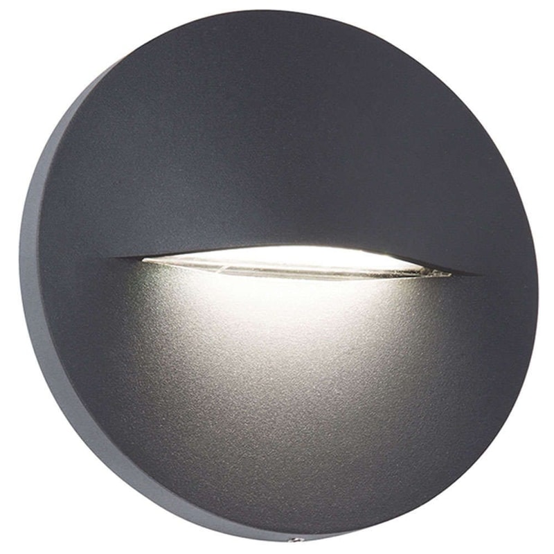 VIOKEF Απλίκα Viokef Round Vita 4298300 Led από Αλουμίνιο/Πλαστικό - Ανθρακί