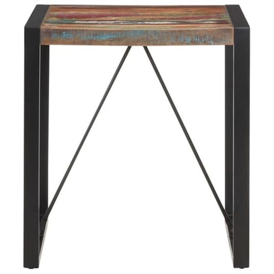 Τραπέζι Vidaxl από Μασίφ Ανακυκλωμένο Ξύλο 70x70x75 cm - Πολύχρωμο image 2