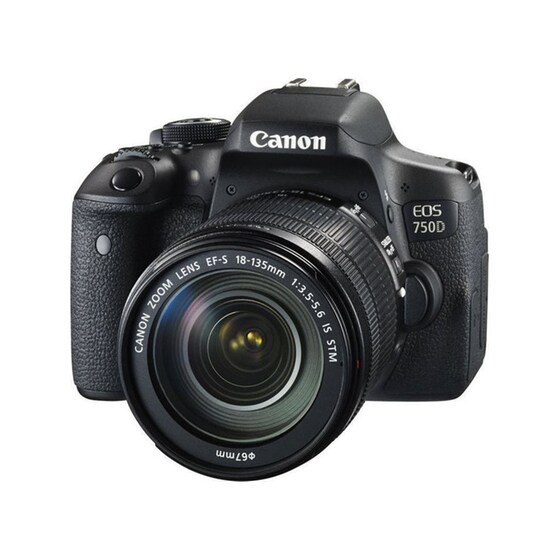 DSLR Canon EOS 750D 18-135mm IS EGP - Μαύρο image 0