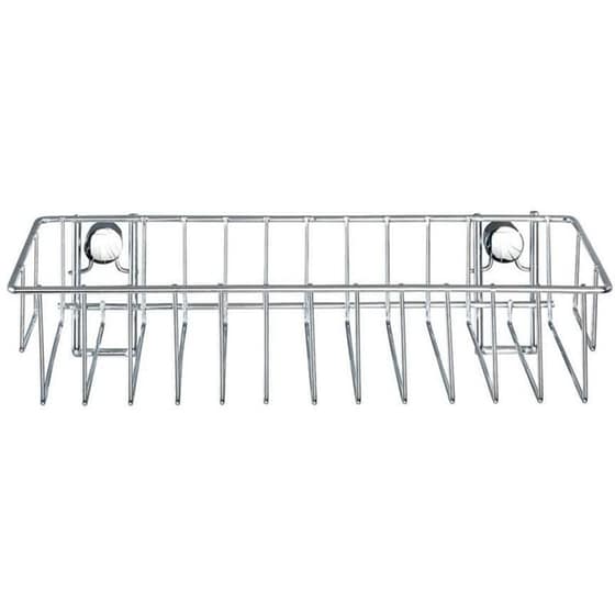 Ράφι Μπάνιου Wenko Μεταλλικό 24x14x6.5cm - Ασημί image 1