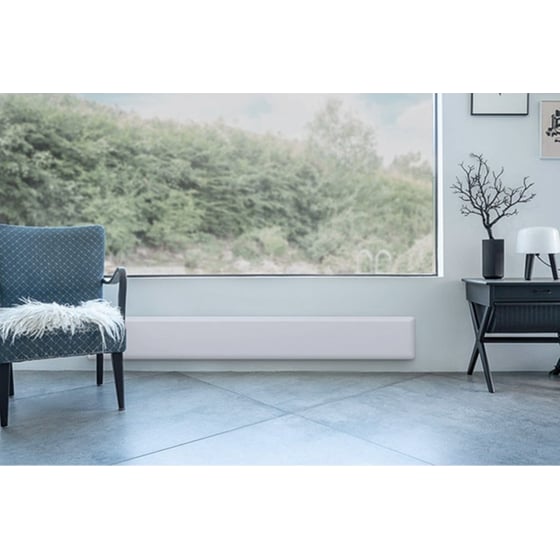 NOBO SLIMLINE NTL2N 12 Θερμοπομπός Τοίχου 1250W Λευκό image 3