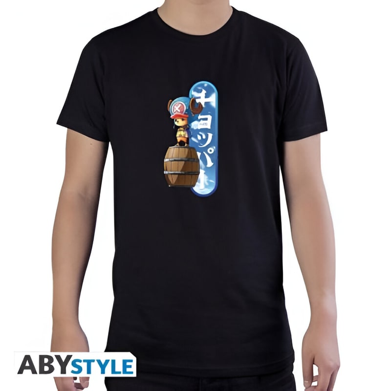 ABYSTYLE T-shirt Abystyle One Piece Tony Tony Chopper - Μαύρο