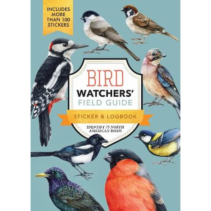 Bird Watchers Field Guide Sticker Logbook