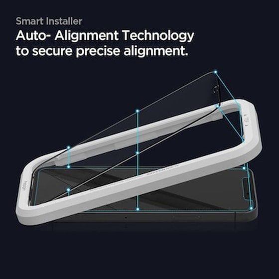Προστατευτικό οθόνης Apple iPhone 12/iPhone 12 Pro - Spigen Alm Glass Fc Szkło Hartowane 2pcs image 0