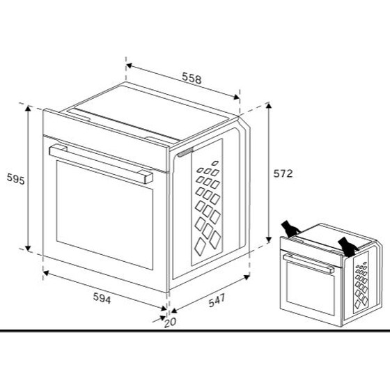 BEKO BBIM18302BCSE 72 Lt Μαύρο Εντοιχιζόμενος Φούρνος Άνω Πάγκου image 6