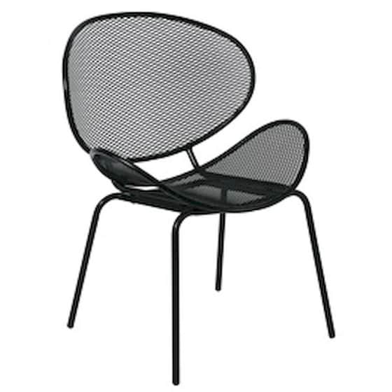 Καρέκλα Woodwell Oliver K D Μεταλλική Mesh  C54263 64x54x85cm - Μαύρη image 0