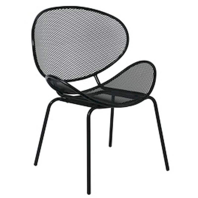 WOODWELL Καρέκλα Woodwell Oliver K D Μεταλλική Mesh C54263 64x54x85cm - Μαύρη