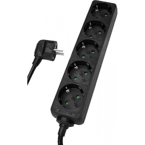 Powertech PT-870 5 Θέσεων 1.5m - Μαύρο image 0