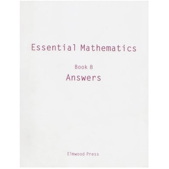 Essential Mathematics Book 8 Answers image 0